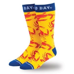 Old Bay Crabs Crawl Sock - NEW - Maryland - SM/MD